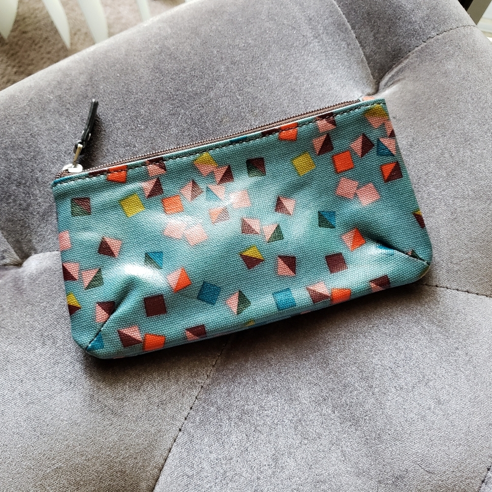 Fossil keyper coated canvas cosmetic bag